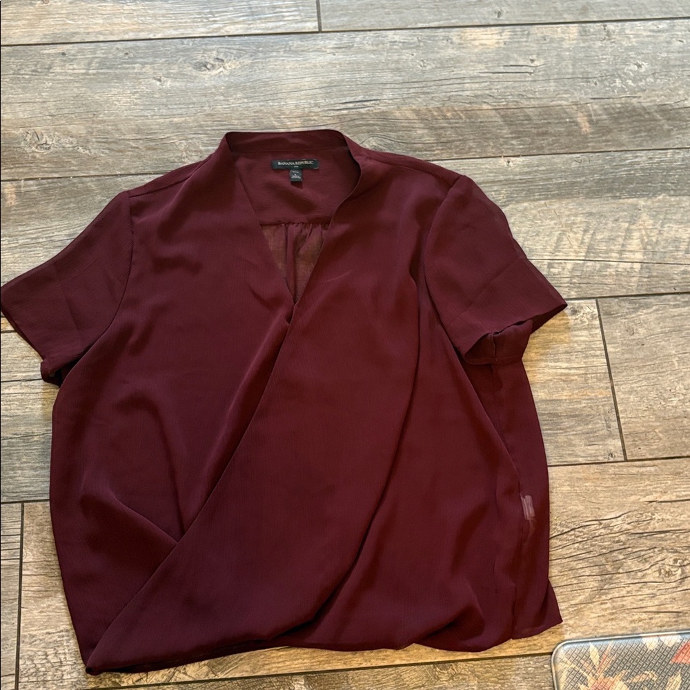 Banana Republic Deep Red Blouse